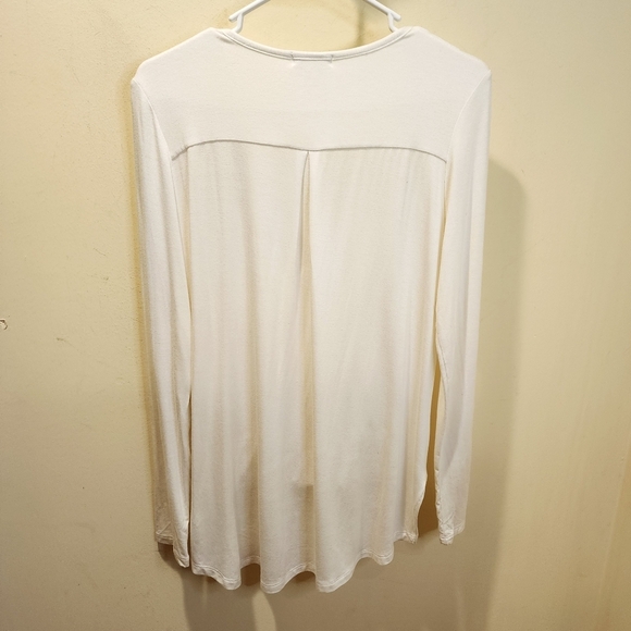 VENUS Ivory Wrap Long Sleeve Blouse - Picture 7 of 10